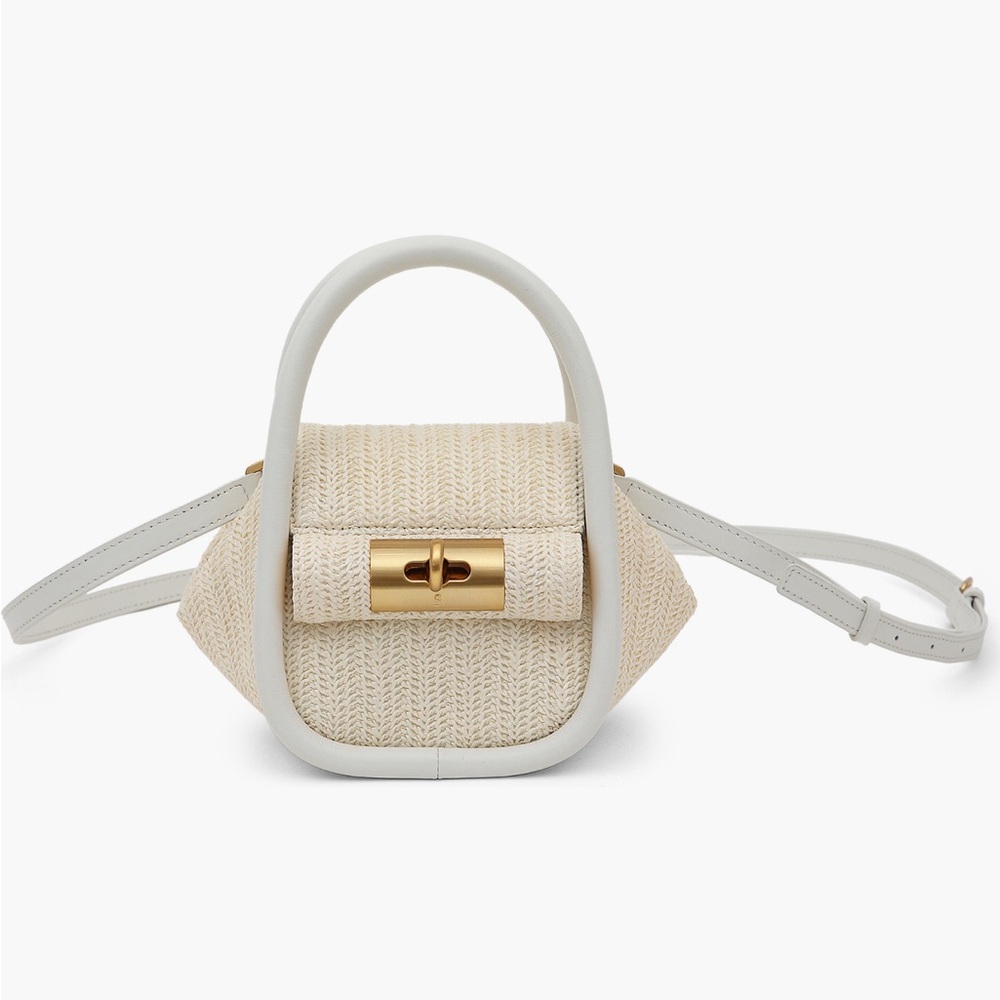 gu-de Mini Love Raffia Bag - Brand New